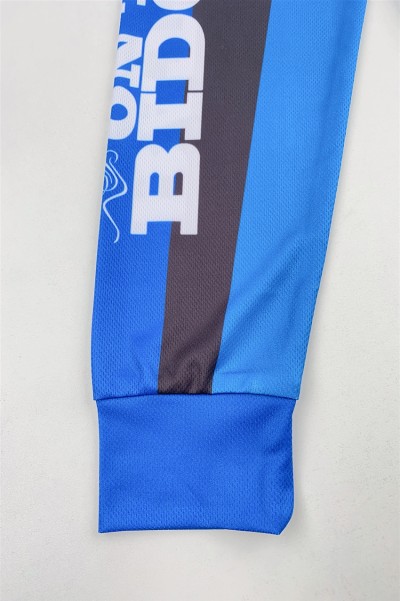 Custom-made long-sleeved men's polo shirt sublimation fashion design equestrian festival competition equestrian activities whole piece printing dye sublimation factory three buttons P1435 side view